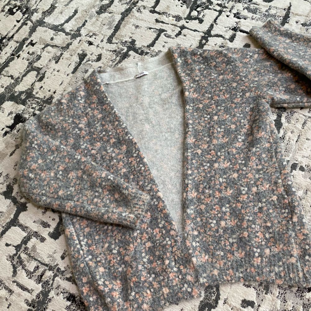 Bartolini Mohair Blend Grey Cardigan Womens Medium